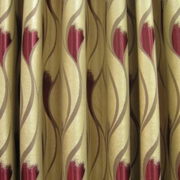 Bangkok curtain fabrics wave design
